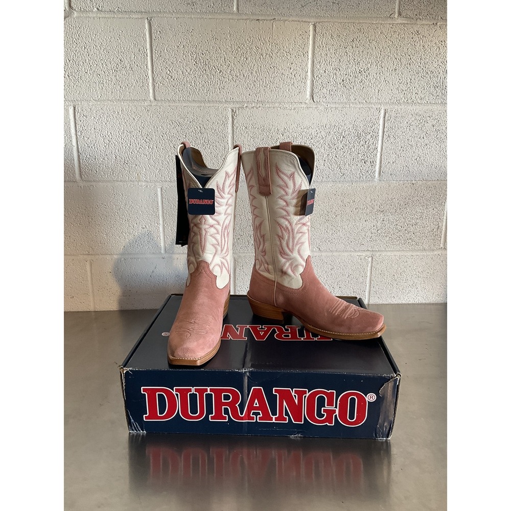Durango Arena Pro Elite Western Boot Womens 8.5 Rose Blush Cloud Leather DCRD032